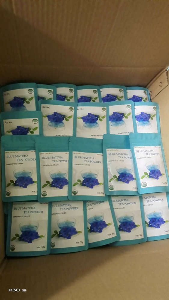 organic blueberry matcha tea packs Matcha blueberry Package