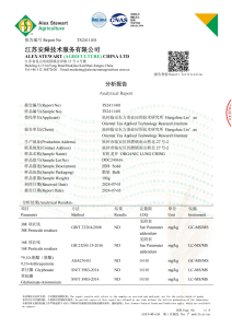 Zhiqinghe Stewart Organic Tea Test Report