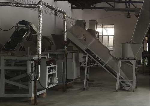 Leaves are cut to a uniform size