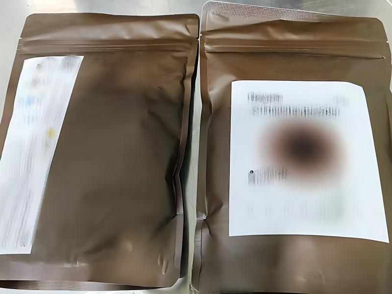 Finished private-label matcha pouches packed in cartons — actual packaging output