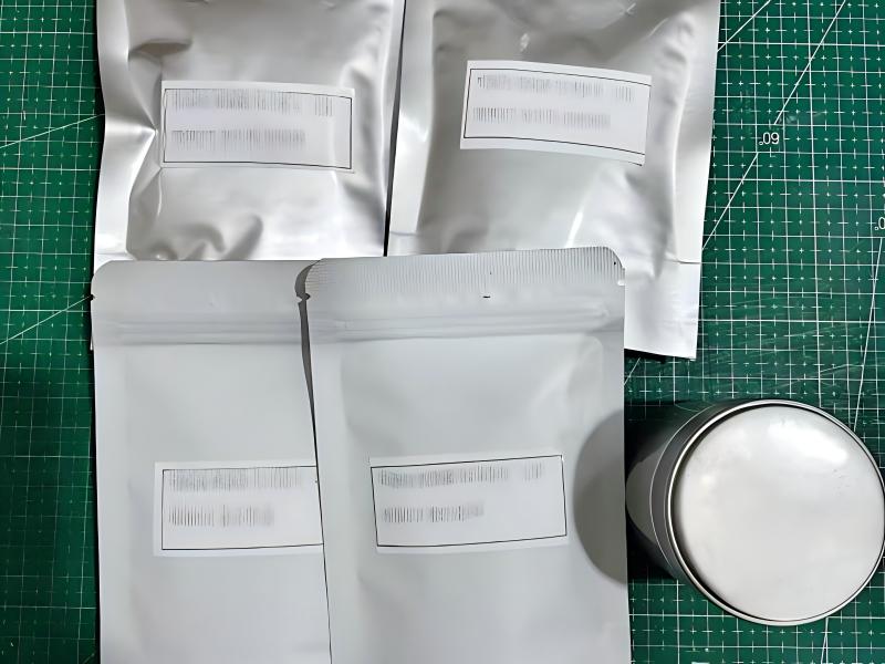 Private-label matcha sample pouches and tin for buyer evaluation before mass production