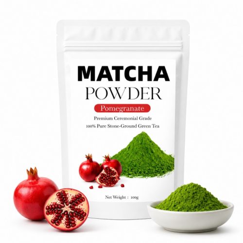 100g Bag of Pomegranate Matcha Powder
