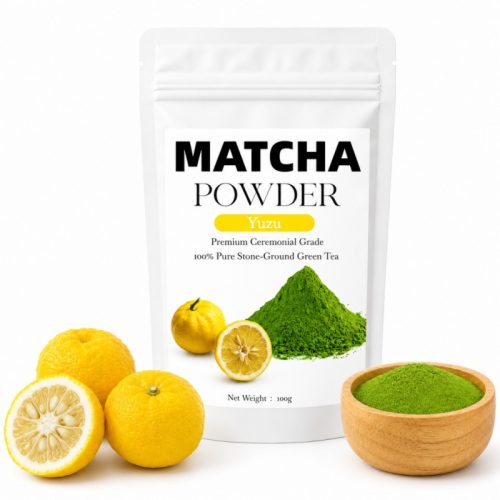 100g Bag of Yuzu Matcha Powder 100g Bag of Yuzu Matcha Powder