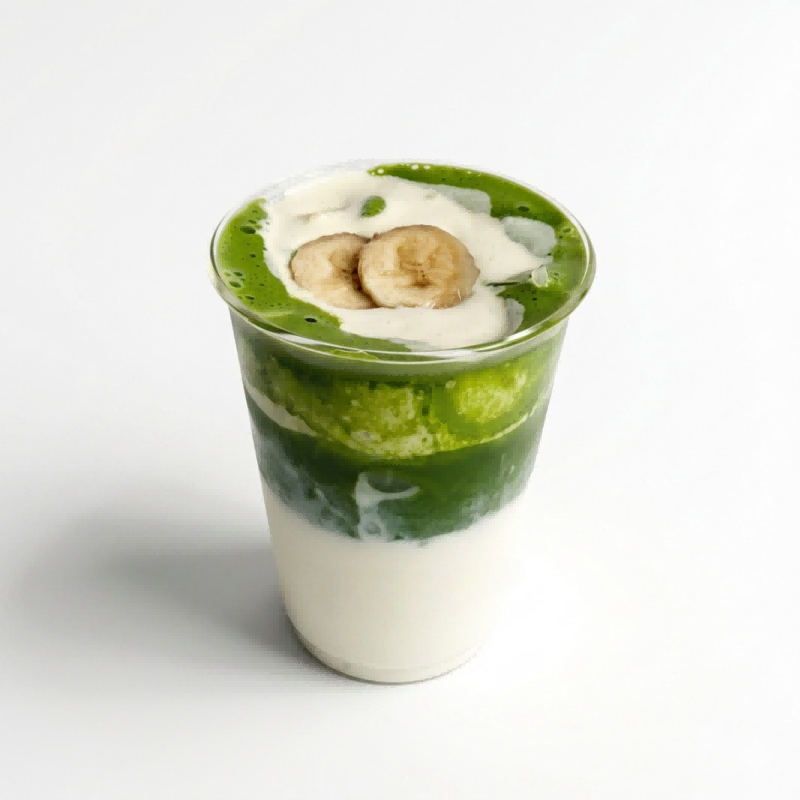 A Cup of Banana Matcha