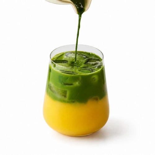 A Cup of Kumquat Matcha Drinks