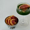 A Cup of Pink Grapefruit Matcha Drinks