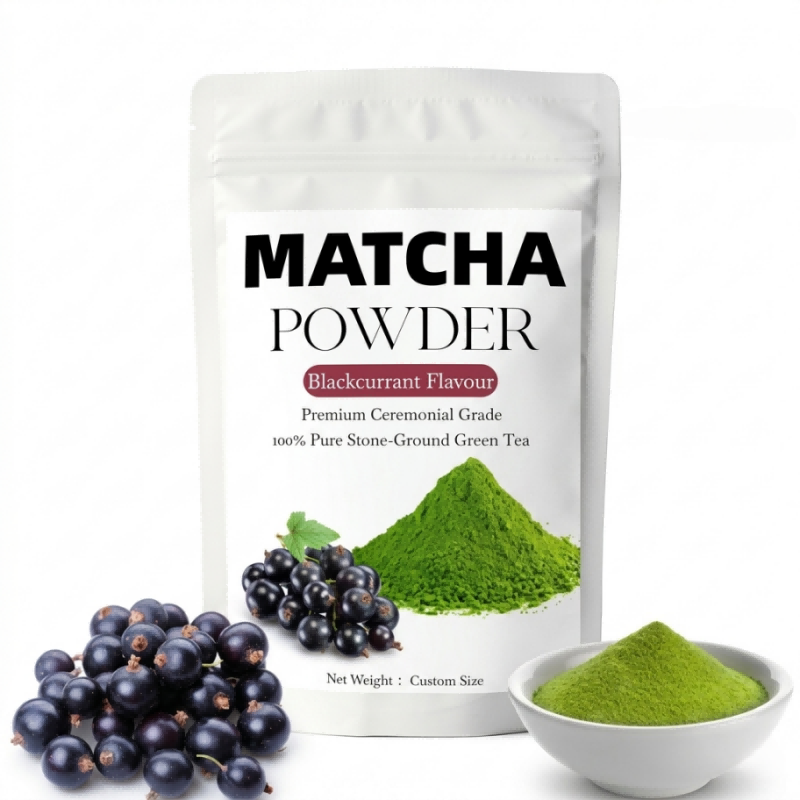 Bag of Blackcurrant Matcha Powder