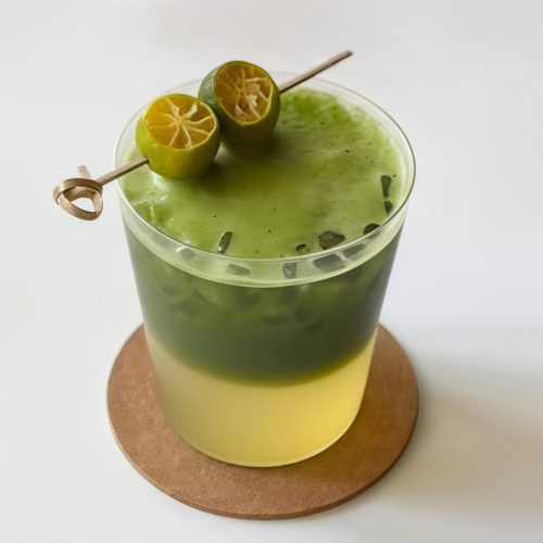 Calamansi with Matcha Drinks Calamansi with Matcha Drinks