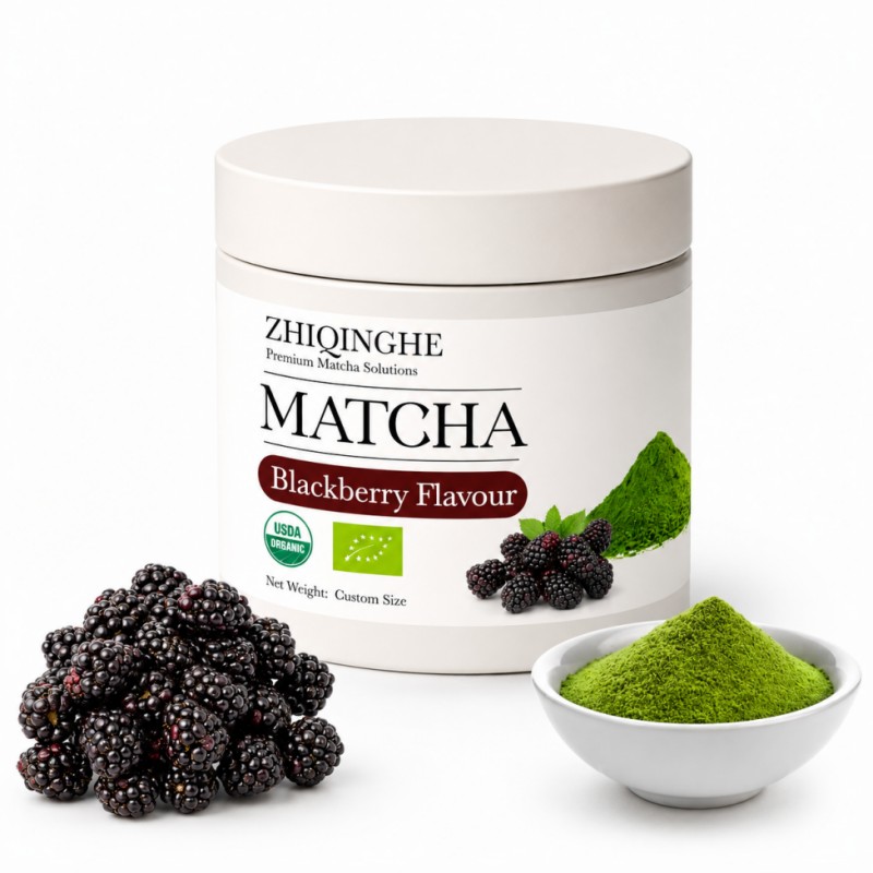 Canned Blackberry Matcha Powder