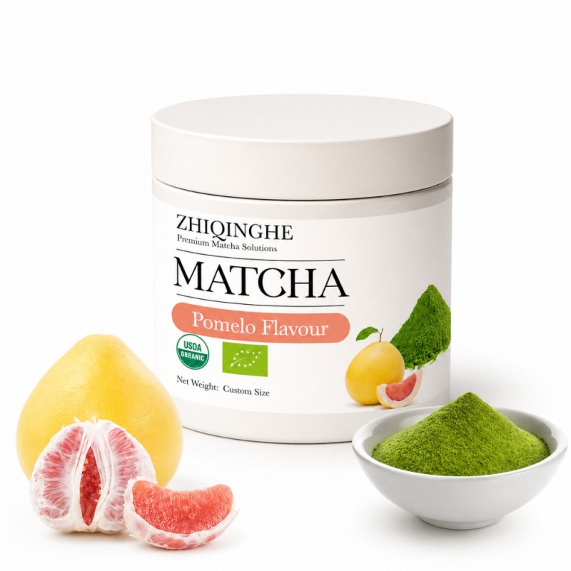 Canned Pomelo Matcha Powder