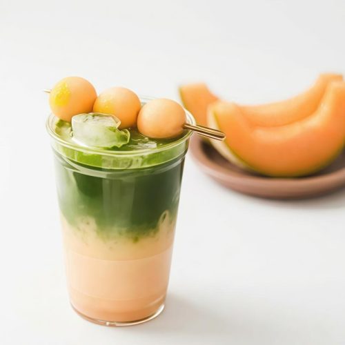A Cup of Cantaloupe Matcha Latte A Cup of Cantaloupe Matcha Latte