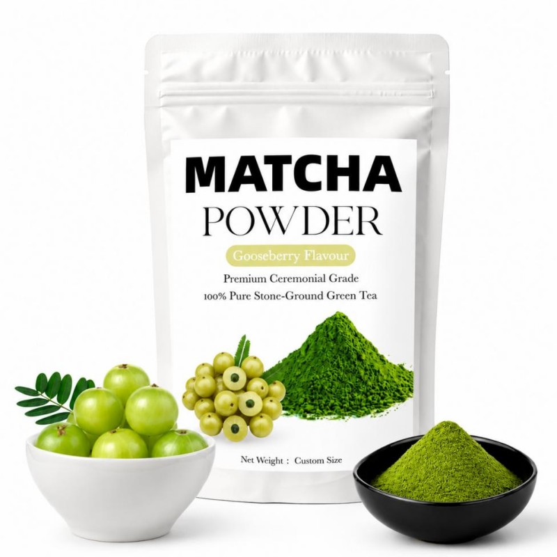 Bag of Gooseberry Matcha Powder