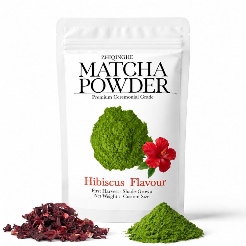 Bag of Hibiscus Matcha Powder
