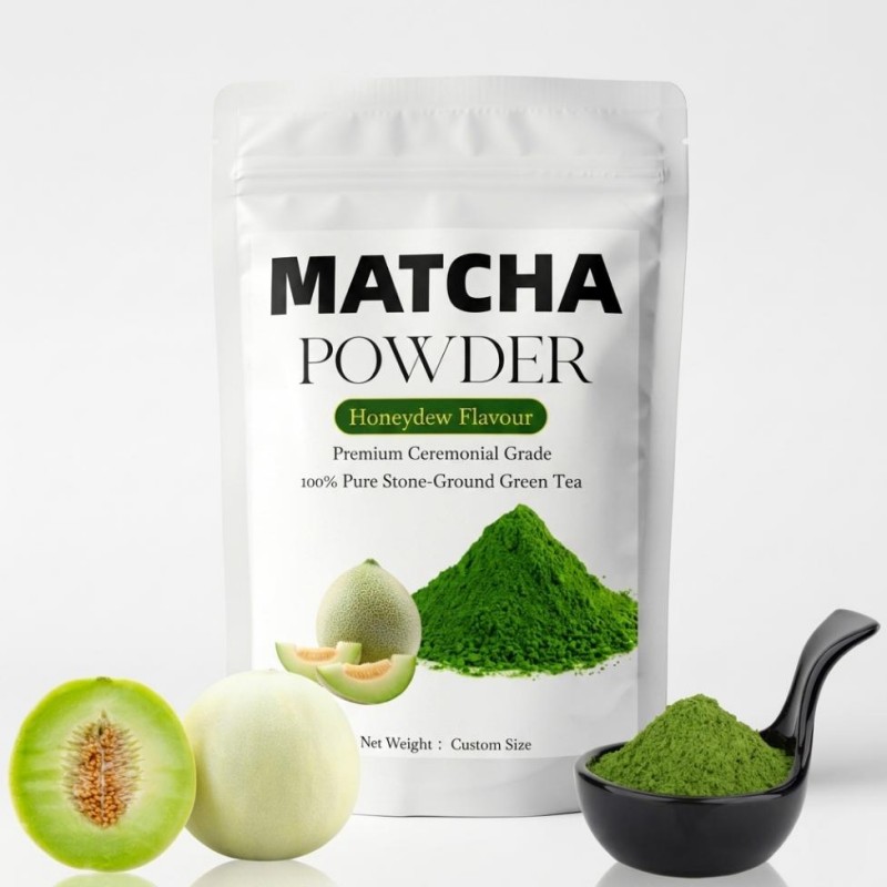 Bag of Honeydew Flavour Matcha Powder