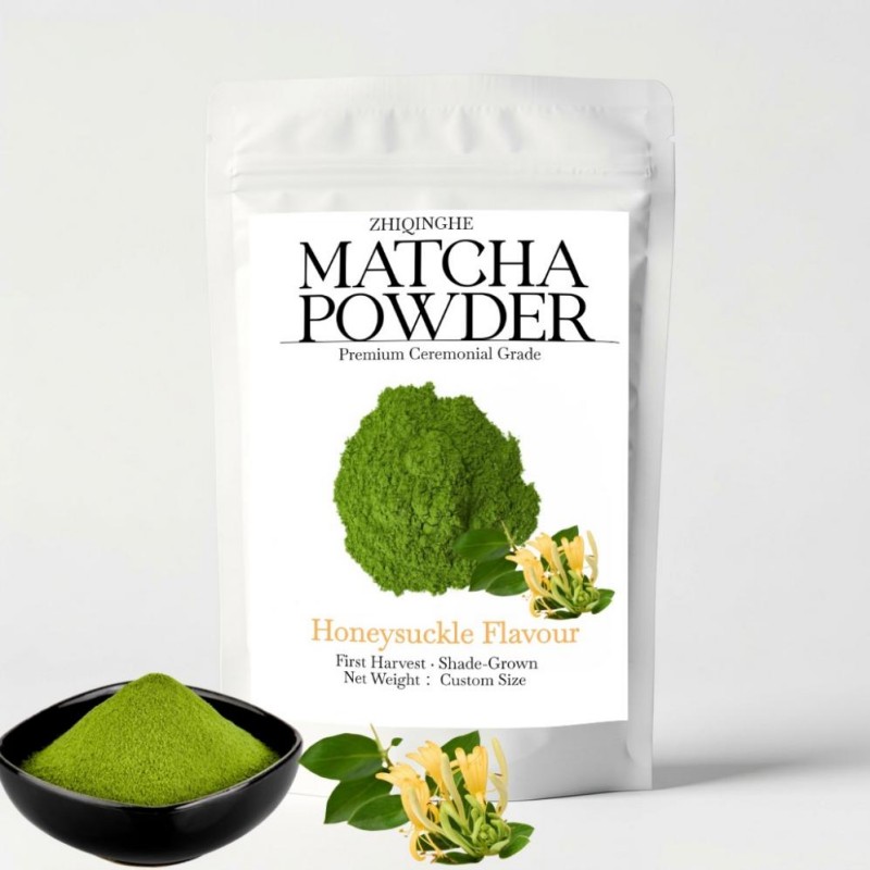 Bag of Honeysuckle Matcha Powder
