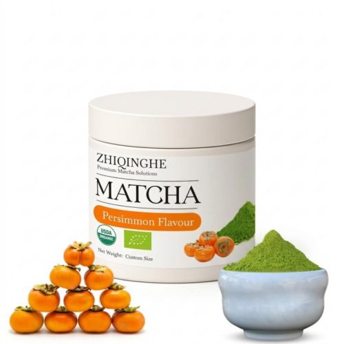 Canned Persimmon Flavour Matcha Canned Persimmon Flavour Matcha
