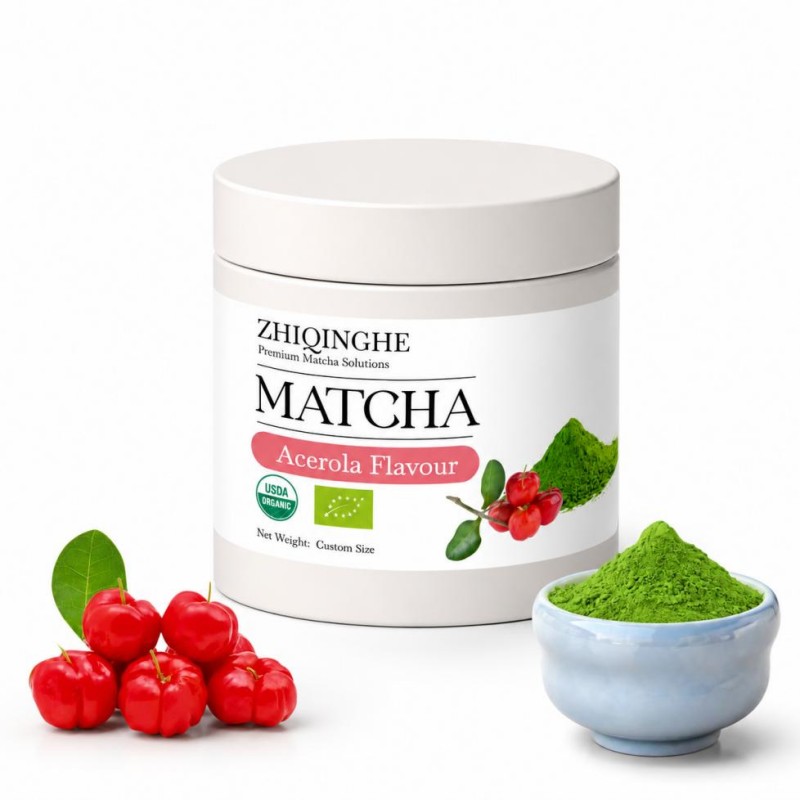 Canned of Acerola Matcha Powder