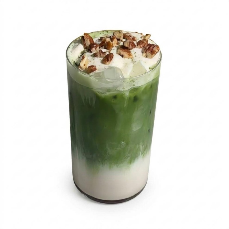 Ice Pecan Matcha Latte