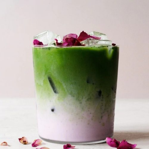 Rose Matcha Latte Rose Matcha Latte
