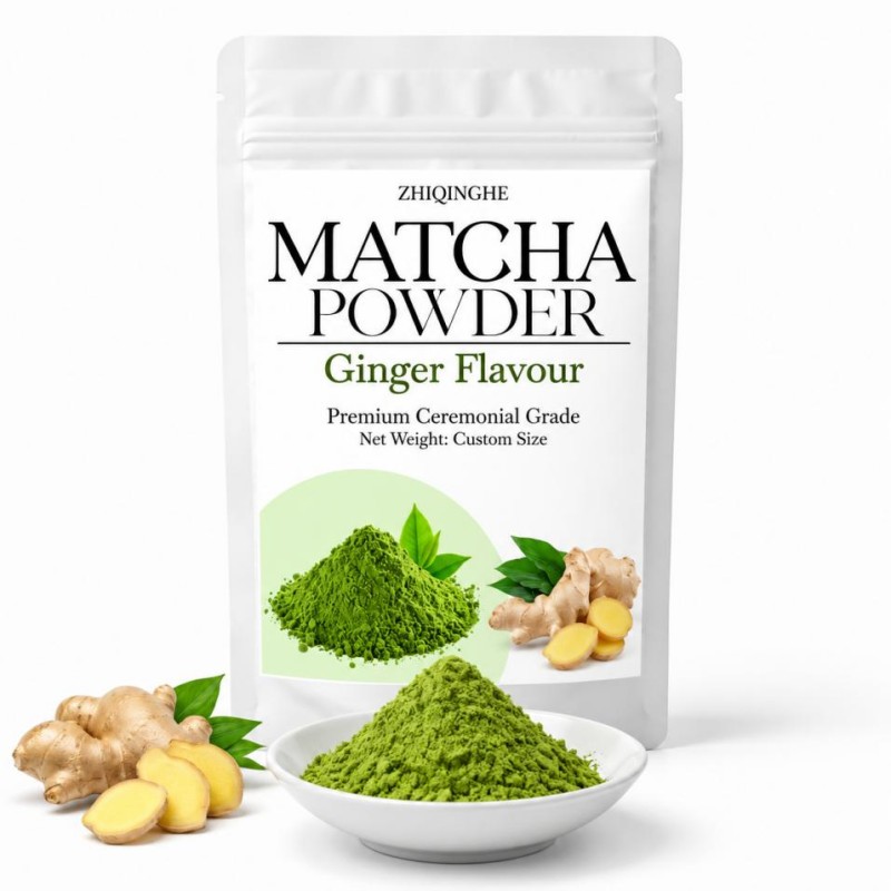 Bag of Ginger Matcha Powder