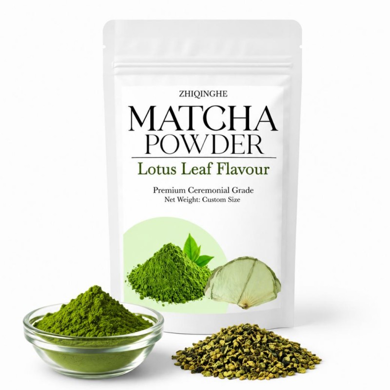 Bag of Lotus Leaf Matcha Powder