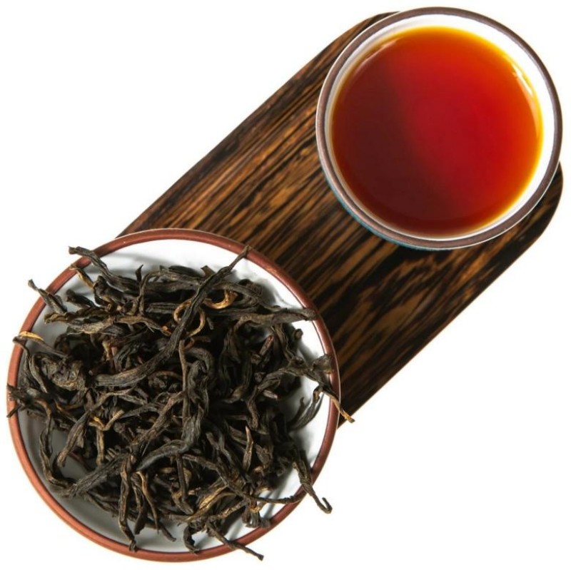 Display of Black Tea Powder Raw Materials